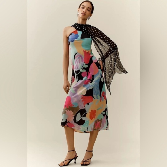 NWT w/flaw RIXO Hayley Silk Slip Dress - Picture 2 of 9